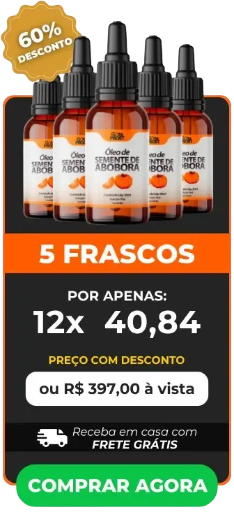 Pacote com 5 frascos de Gota Prost, tratamento completo para proteção prolongada da saúde da próstata e melhora do fluxo urinário